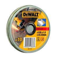 DeWalt Trennscheibe Edelstahl 125mmx1.2mm 10 Stück
