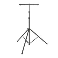 Bau Teleskop-Stativ ST301 schwarz mit Querträger