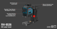 Ronix Linienlaser 3D rot
